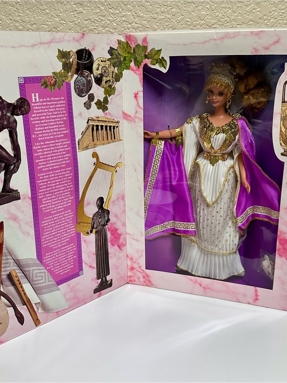 NEW VINTAGE 1995 Barbie The Great Eras Collection Grecian Goddess Collector Doll